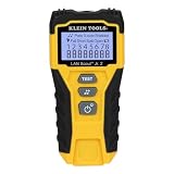 Klein Tools VDV526‑200E | V LAN Scout Jr. 2 Kabeltester | Für Cat 3–7 Netzwerkkabel | RJ45 Test & Toner | LCD mit Hintergrundbeleuchtung | Remote & Batterien inkl | Kompaktes robustes Design