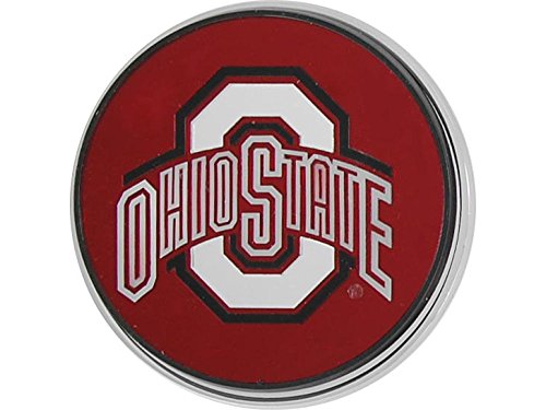 Rico NCAA Ohio State Buckeyes Laser Cut Metal Hitch Cover, Large, Silver