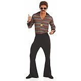 Fun Shack Schlaghose Herren Disco 70er 80er Jahre Outfit Herren, Karneval Kostüm Herren, Größe L