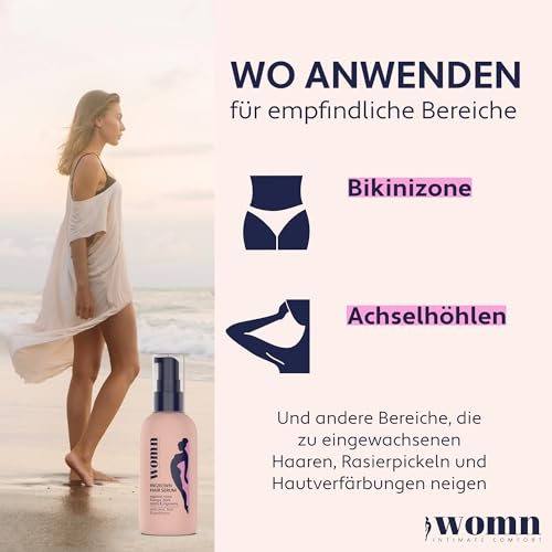 womn Intimate Comfort INGROWN HAIR SERUM - Serum gegen eingewachsene Haare, Rasierpickel & Hautverfärbungen, 50 ml – Bild 7