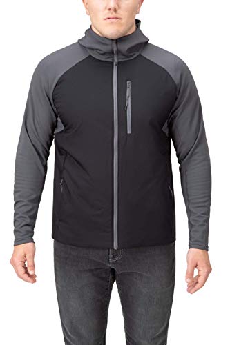 Vertx Men s Standard Manitou Hybrid Hooded Jacket, It s Black Tarmac, Large