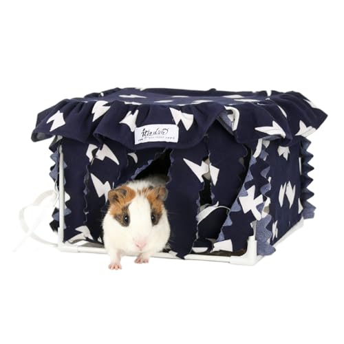 YAJISA Guinea Pig Hideout & Hamster Bed Machine Washable Small