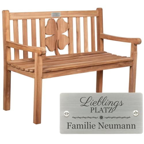 Sterngraf Bank mit Gravur zB Schild Lieblingsplatz (Namen), Friesenbank...