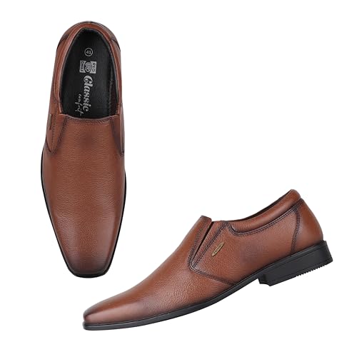 Image of Red Chief Genuine Leather Formal Slip On for Men | Pull-On Shoes for Men | RC3974LR