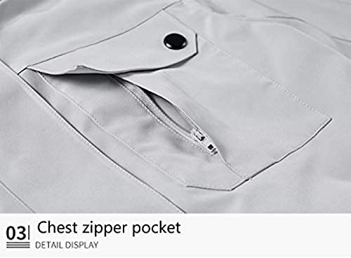 KONGWU Jaqueta camuflada para ambientes externos, jaqueta masculina 3 em 1 à prova d'água esqui nev