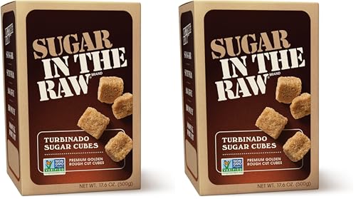 Sugar In The Raw Granulated Turbinado Cane Sugar Cubes, No