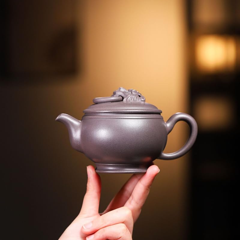 Teekanne aus Keramik, chinesisches Zisha-Teeset, handgefertigter Roherz Schlammkessel zum Brauen, japanischer Stil, traditionelles Design, perfekt für Teeliebhaber und als Geschenk