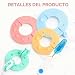 Imagen de Set Pom Pom Maker 9 Piezas con Tijeras Pom Pom Kit con 4 Tamaños para Pompones de Lana Herramientas DIY para Tejer Manualidades y Decoración