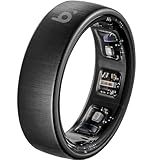 b.ring Pro スマートリング 健康管理 睡眠管理 チタン AI分析 Android iPhone対応 専用アプリ 最大7日間持続 IP68 5ATM 防水 歩数計 超軽量 ワイヤレス充電スタンド付き/ブラック US11号（日本基準24〜25号/内周65.0mm）