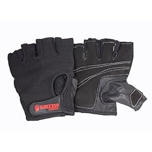 Grizzly Fitness Men’s Ignite Weightlifting Exercise Gloves – Large