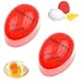 2 Stück Eieruhr zum Mitkochen, Egg Timer, Timer Für Gekochte Eier, Anzeige Hart/Medium/Weich, Temperatur Und Zeitänderungen Gekochte Eier zum Frühstück