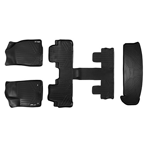 Max Liner A0193/B0195 Floor Mats And Cargo Liner Behind 3Rd Row Set Black For 2014-2018 Highlander With 2Nd Row Bucket Seats (No Hybrid Models) #TOP18