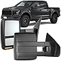 OCPTY Tow Mirror for 2007 2008 2009 2010 2011 2012 2013 2014 for Ford for F-150 Pickup Truck Pair Set Power Heated Puddle Signal Manual Telescopic Towing Mirrors (RH+LH)