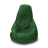 Listo para usar. Puff Pera Polipiel XL 90x135cm (Verde)
