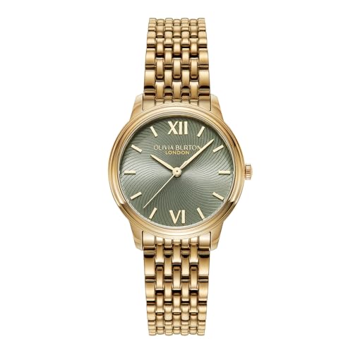 [OLIVIA BURTON] �I���r�A�o�[�g�� �r���v ���v ���f�B�[�X 24000130 �N���V�b�N�X 32mm �N���V�b�N �X���[�� �Z�[�W �O���[�� �T�����C �S�[���h �u���X���b�g ���K�i