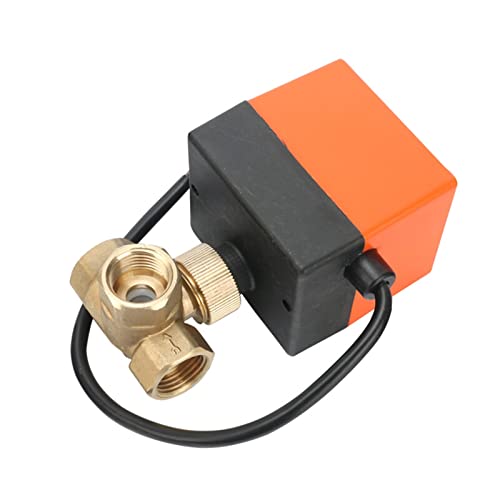 Vanne à bille motorisée 3 voies en laiton 12VDC 1-1/4 pouce pour régulation hydraulique