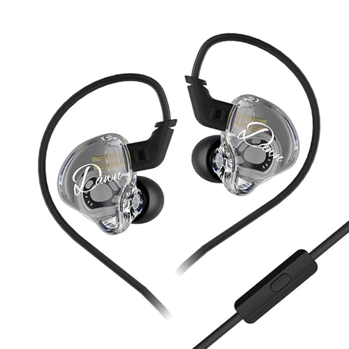Linsoul KZ Dawn 10mm �����`�_�C�i�~�b�N�h���C�o�[HiFi�L���C���z�� �C���[���j�^�[ �⃁�b�L/OFC�t���b�g�P�[�u�� �}�C�N�t���o�[�W���� 10mm����a�_�C�i�~�b�N�h���C�o�[�Ɗg�傳�ꂽ�{�C�X�R�C�� �_�C���t���������v���ɋ쓮 
