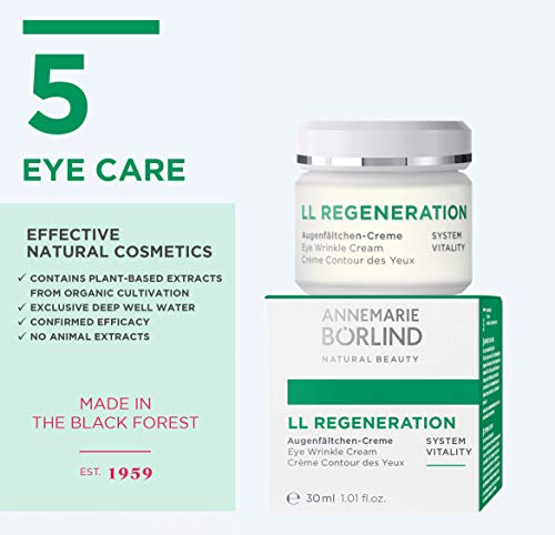Annemarie Börlind – Ll Regeneration Eye Wrinkle Cream – Natural Vitamin C + E Anti Aging Eye Cream With Ll Biocomplex For Smoothed, Brighter, And Plump Skin With New Elasticity – 1.1 Oz #TOP3