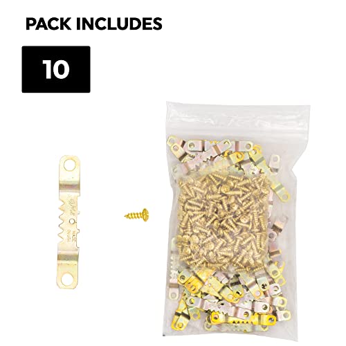 Image of 10 Sawtooth Picture Hangers 1-7 /8 with Screws