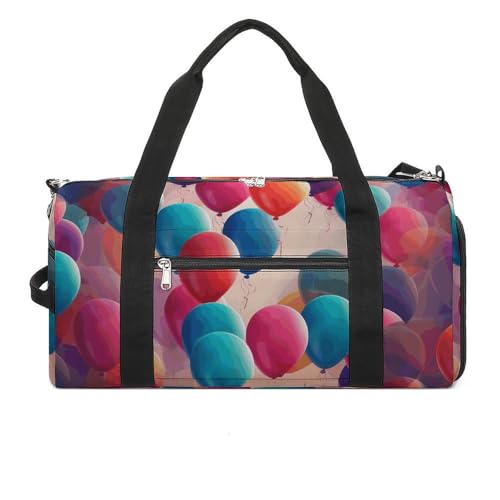 Sac de sport imprimé ballons idéal pour vos séances de fitness et vos voyages de week-end
