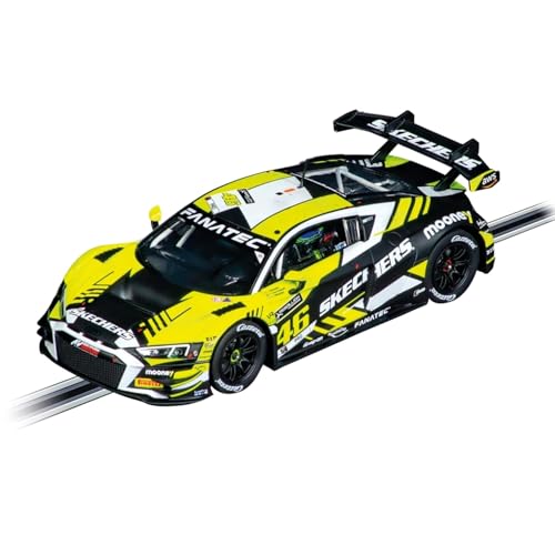 Carrera GO!!! Rennbahn Autorennbahn Super Racers Wireless Set | Grundpackung 62585 | 2 Slotcars inkl. 2 Wireless Handregler mit Turbo-Knopf | inkl. Looping, Fly-Over, Steilkurve und Rundenz&auml;hler