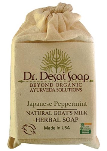 Dr Desai Ayurvedic Japanese Peppermint Natural Goat's Milk Soap