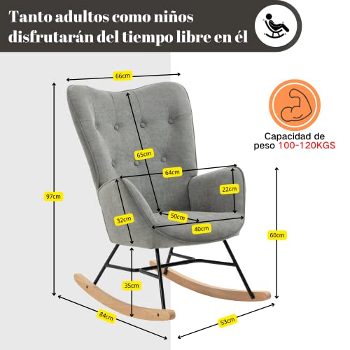 La mejor selección de Mecedoras disponible en línea para comprar. 27 Mecedoras marca GOMYHOME (2)