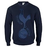 Tottenham Hotspur FC - Sudadera Oficial para niño - con el Escudo del Club - Azul Marino - Escudo - 8-9 años
