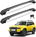 KINGGERI 300LBS Roof Rack Cross Bars Compatible with Toyota Land Cruiser 250 2024-2026 & Lexus GX550 2024 2025 (Not for Flush Rails), Lockable Aluminum Heavy Duty Crossbar Matte Rooftop Luggage