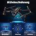 Drohne mit Kamera 1080P, Mini Drohne für Kinder und Anfänger, Erwachsene, Drone für Ein-Knopf Start/Landung, 2 Akku, Hindernisvermeidung, Vertikalen Aufnahmen, Spielzeug und Geschenke, Schwarz
