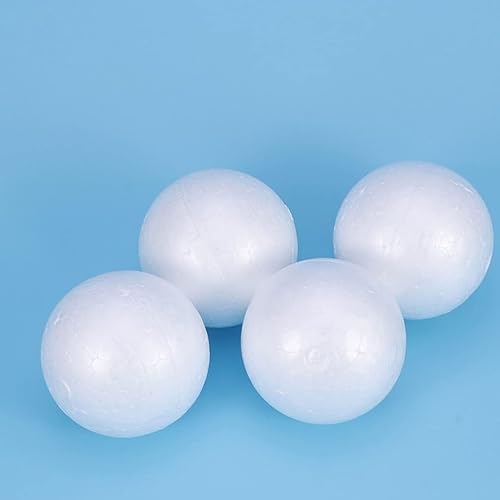 Miniatura 7 de Vaguelly 500 bolas de 0.591 in, bolas de espuma blanca de poliestireno, bolas de Navidad, bolas de modelado, para arte, manualidades, decoración de