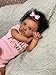 Anano Silicone Reborn Baby Dolls Black Girl Brown Skin 18 Inch Biracial Reborn Toddler Baby Doll Realistic Baby Dolls Girl Toddler Black African American Reborn Dolls with Hair