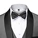 JEsilunmaMY Men's Wedding 3 Piece Suits Slimming One Button Shawl Lapel Business Blazer Formal Dinner Party Jacket Vest Pants (Grey,Small)