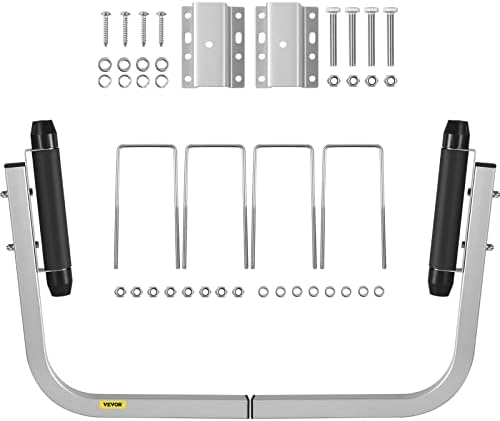 VEVOR Boat Trailer Guide ons, 2PCS Heavy-Duty Roller Guide-on System, Galvanized Steel Trailer Guides, Complete Mounting Accessories Included, for Ski Boat, Fishing Boat or Sailboat Trailer, 22"