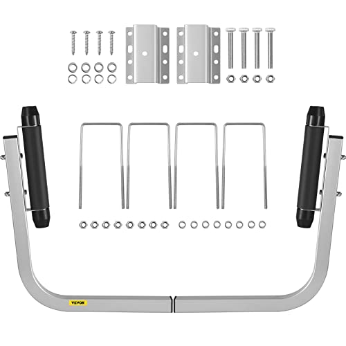 VEVOR Boat Trailer Guide-ons, 46", One Pair Aluminum Trailer Guide ons, Rust-Resistant Trailer Guides with Adjustable Width, Mounting Parts Included, for Ski Boat, Fishing Boat or Sailboat Trailer