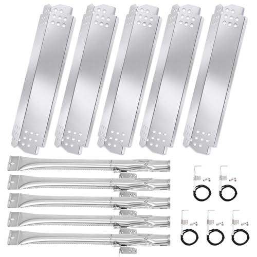 Wanchao Nexgrill Replacement Parts for 720-0830H 720-0888 720-0888N-5 Burner Tubes 5 Heat Plates 5 Igniters Stainless Steel Kit