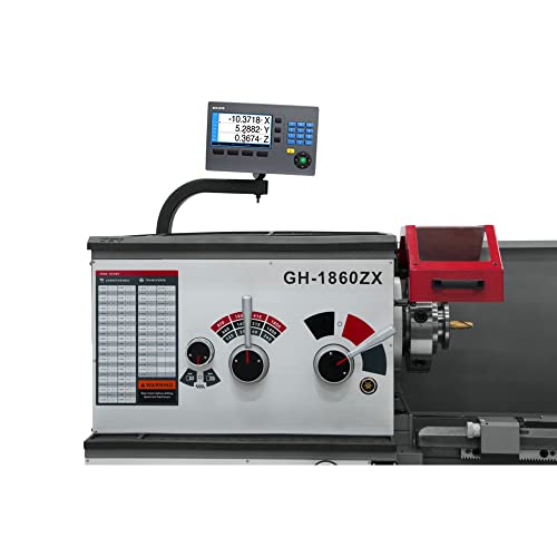 Jet Gh-1860Zx, 18" X 60" Geared Head Metal Lathe, Acu-Rite 203 Dro, 3-1/8" Spindle Bore, 3Ph 230/460V (321484) #TOP2