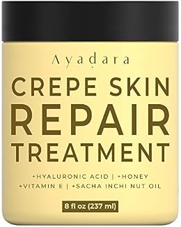 AYADARA Crepey Skin Repair cream 8oz, Firming Lotion for Loose Skin, Crepe Corrector Collagen Cream for Body Tightening, Wrinkle Cream for Face, Neck, Arms and Legs, 500+ Uses