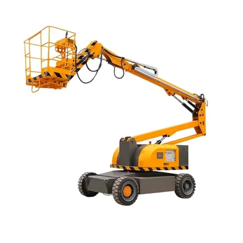 Compact Towable Boom Lift – Electric Hydraulic Articulated Arm Lift for High-Altitude Jobs & Tight Workspaces