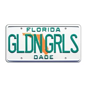 Celebrity Machines Golden Girls Florida Nummernschild
