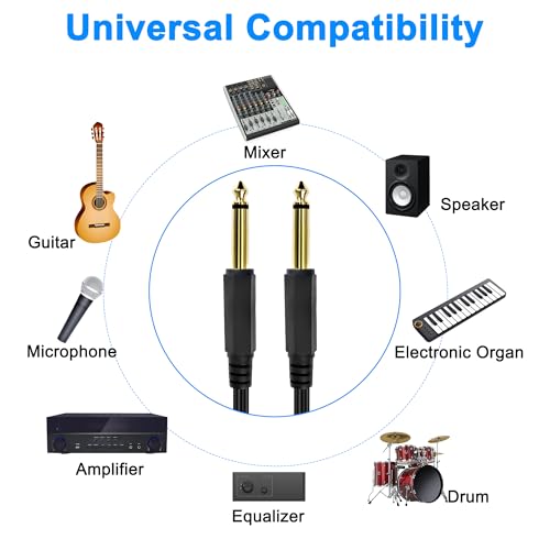 MEIRIYFA 1/4 Audio Cable Guitar Instrument Coiled Cable - Image 4