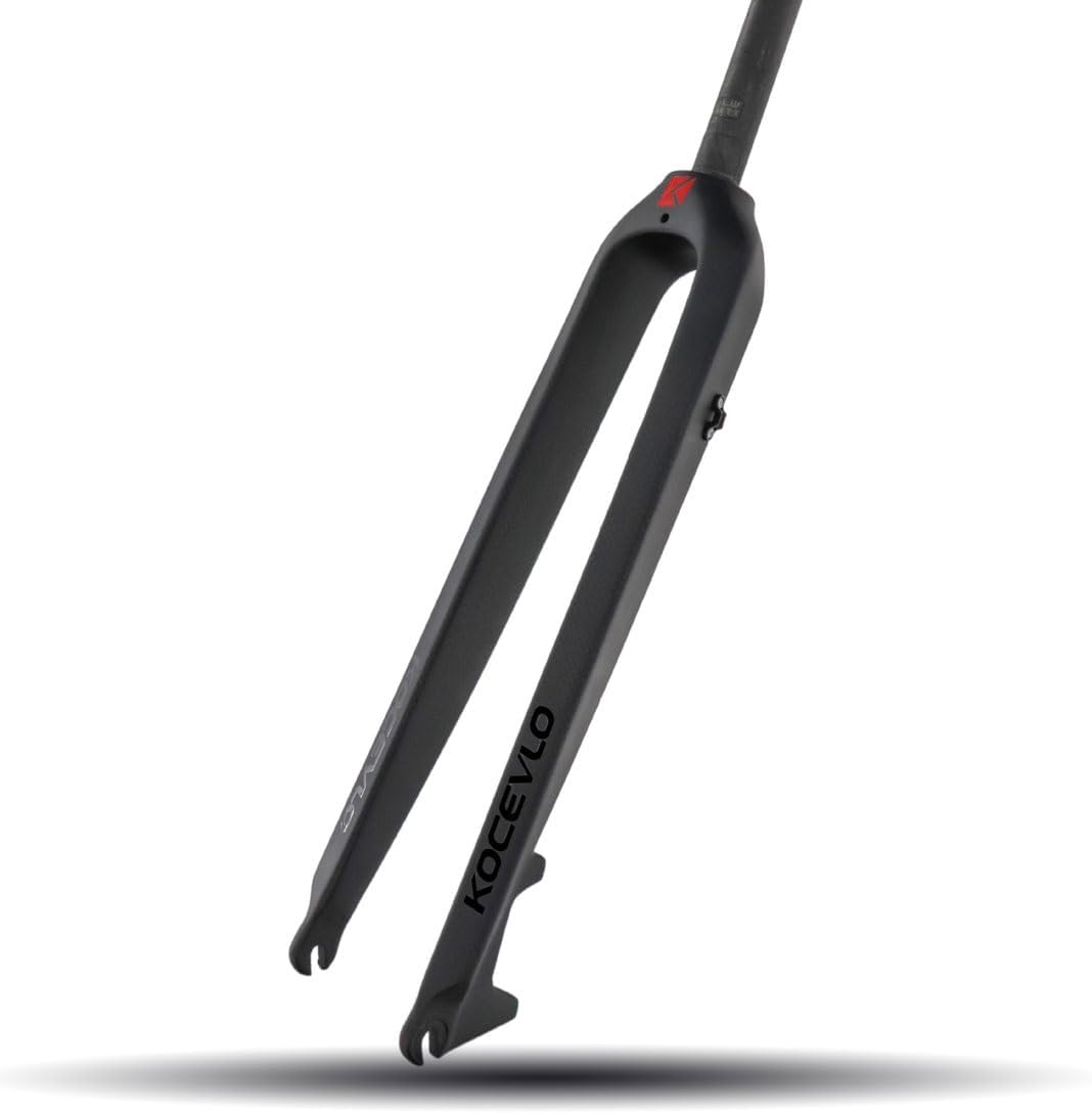 26 27.5 29 Carbon Fiber Bike Fork Disc Brake Mountain Bike Rigid Fork 1-1/8'' Straight Front Fork QR 9mm(26'')