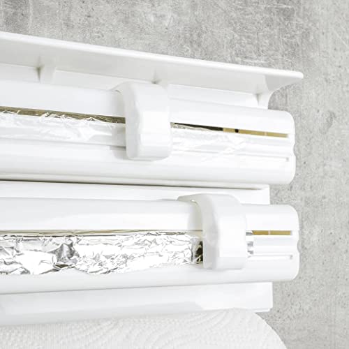 Soporte para rollo de pared blanco para ahorrar espacio 4
