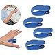4 Stück Akupressur-Clip, Tragbarer Daumenform-Akupressur-Handclip, Handdruckpunkt-Clip mit Magnet, Migräne-Entlastungsclip (Blau)
