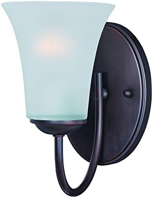 Maxim Logan-One Light Wall Sconce in Modern Style-5 Inches Wide by 8.5 inches high-Oil Rubbed Bronze Finish