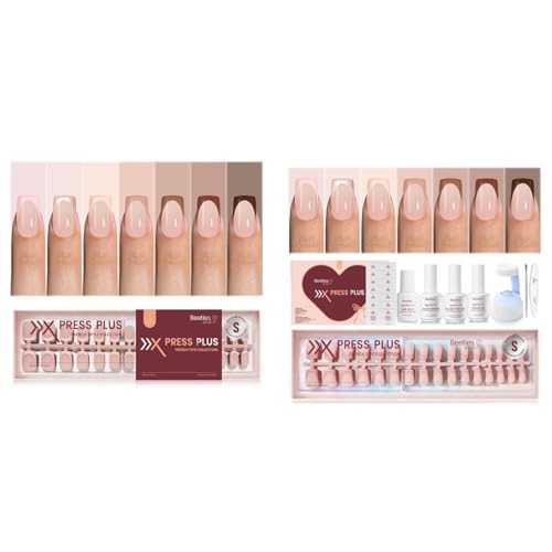 Beetles X Press Plus French Tip Nails - 7 Colors