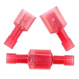 Hilitchi 100pcs 22-16 Gauge Nylon Quick Splice Fully Insulated-Female/Male Spade Terminals Electrical Wire Connector Kit (22-16 A.W.G)