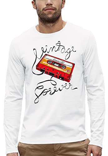 T-Shirt Manches Longues Cassette Audio Homme pour un Style sans Effort