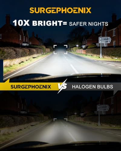 Image of H11 /H8 /H9 & 9005 /HB3 LED Bulbs Combo, 180000LM, 1000% Brighter | 6500K Cool White LED Fog Light Bulbs, True 1:1 Mini Size, for Off-Road Applications, Pack of 4
