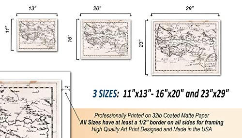 1681 Nigritarum Or Negroland Map - The Slave Trading Coast Regions Of West Africa - West African American History - Wall Art Map Poster - Pre-Colonial #TOP3